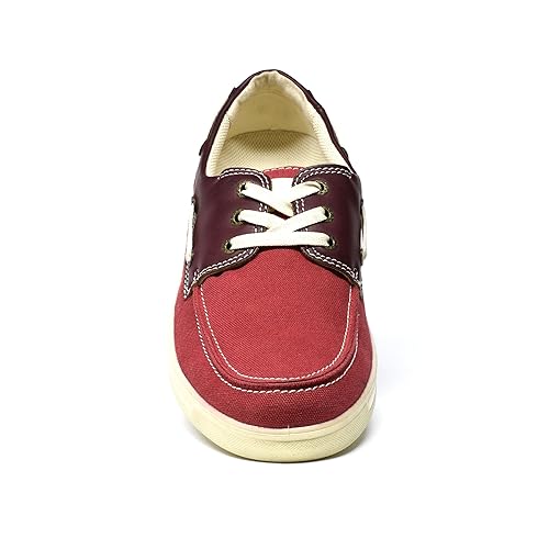 Aerosoft Canvas Shoes for Men (US-Men-6, Golfo Red)