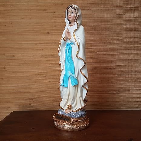 Madonna von Lourdes Heiligenfigur Deko Figur Mutter Gottes Heilige Maria Statue