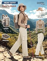 Moosehill Cargo Hiking Pants Women High Waisted