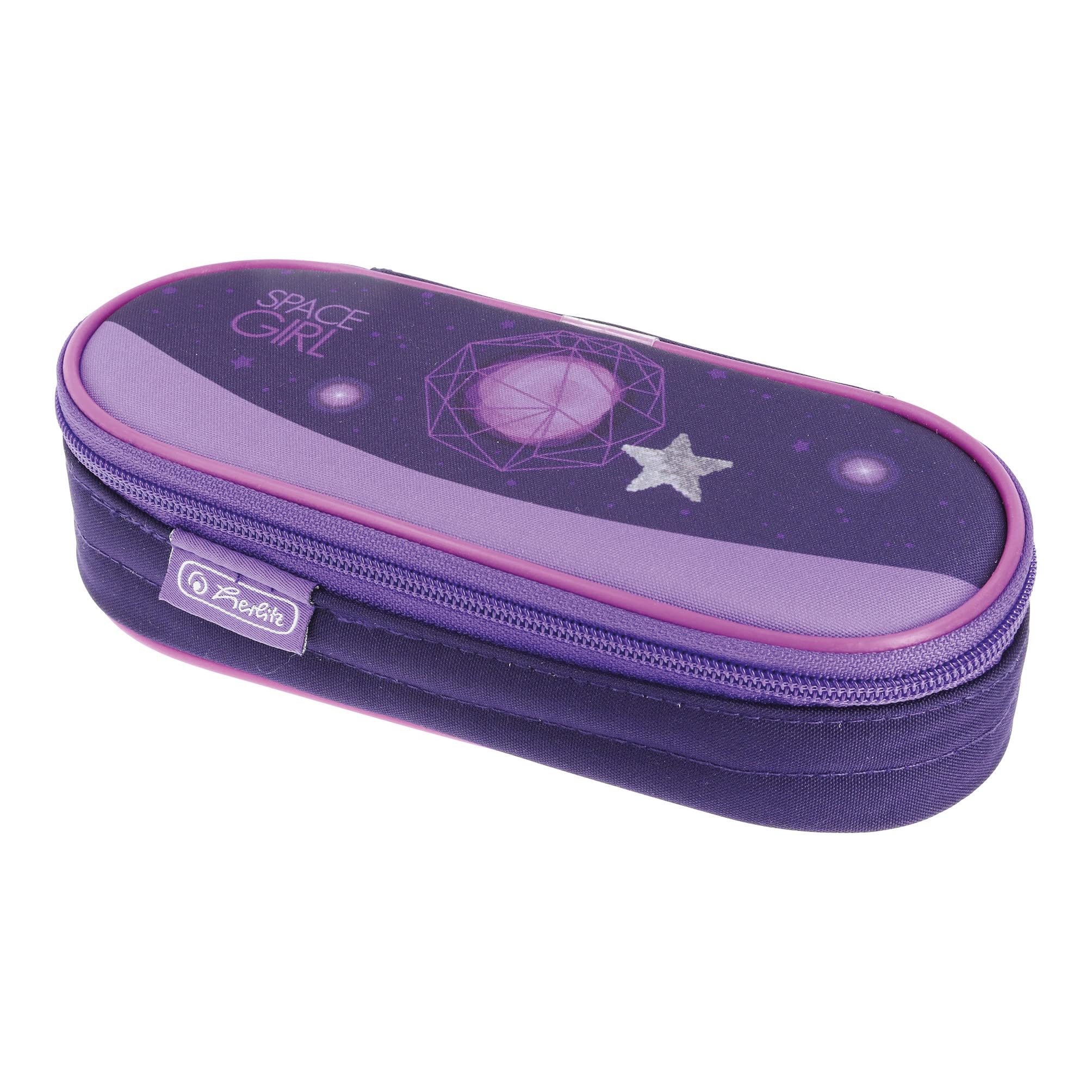 Herlitz Airgo Pencil Case, Space Girl, 21.5 x 9.5 x 6 cm, Space Girl