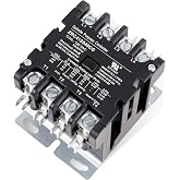 BlueStars 40A 4-Pole Contactor 120VAC Coil | For relays, air conditioners, heat pumps and refrigeration systems.