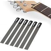 StewMac Gauged Nut Slotting File Set for Electric Guitar (Light Strings) | 6 Files for Light Strings 010-013-016-024-032-042, Chrome-Alloy Steel, Round-Bottom Slots, 4" Cutting Edges