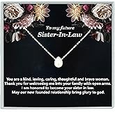 To My Future Sister In Law Bonus Sister Sister Of Groom Wedding Gift Bride Gift Wedding Gift Jewelry Pearl Necklace