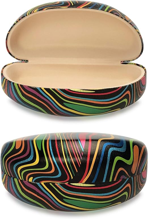 Yulan Hard Shell Sunglasses Case,Classic Extra Large Case for Oversized