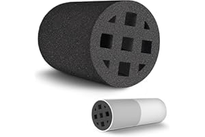 TroyStudio  Air Vent Noise Reducer Foam Insert, Extended 4 Inch Exhaust Duct Silencer-Inline Return Airflow Ventilation Sound