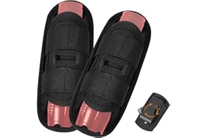 BUHOBHA 2 Pack Tactical Flashlight Holster, 360° Rotatable Flashlight Pouch with Carabiner Clip, MOLLE Compatible Duty Belt Flashlight Holder Case for Police Security & Outdoor Use