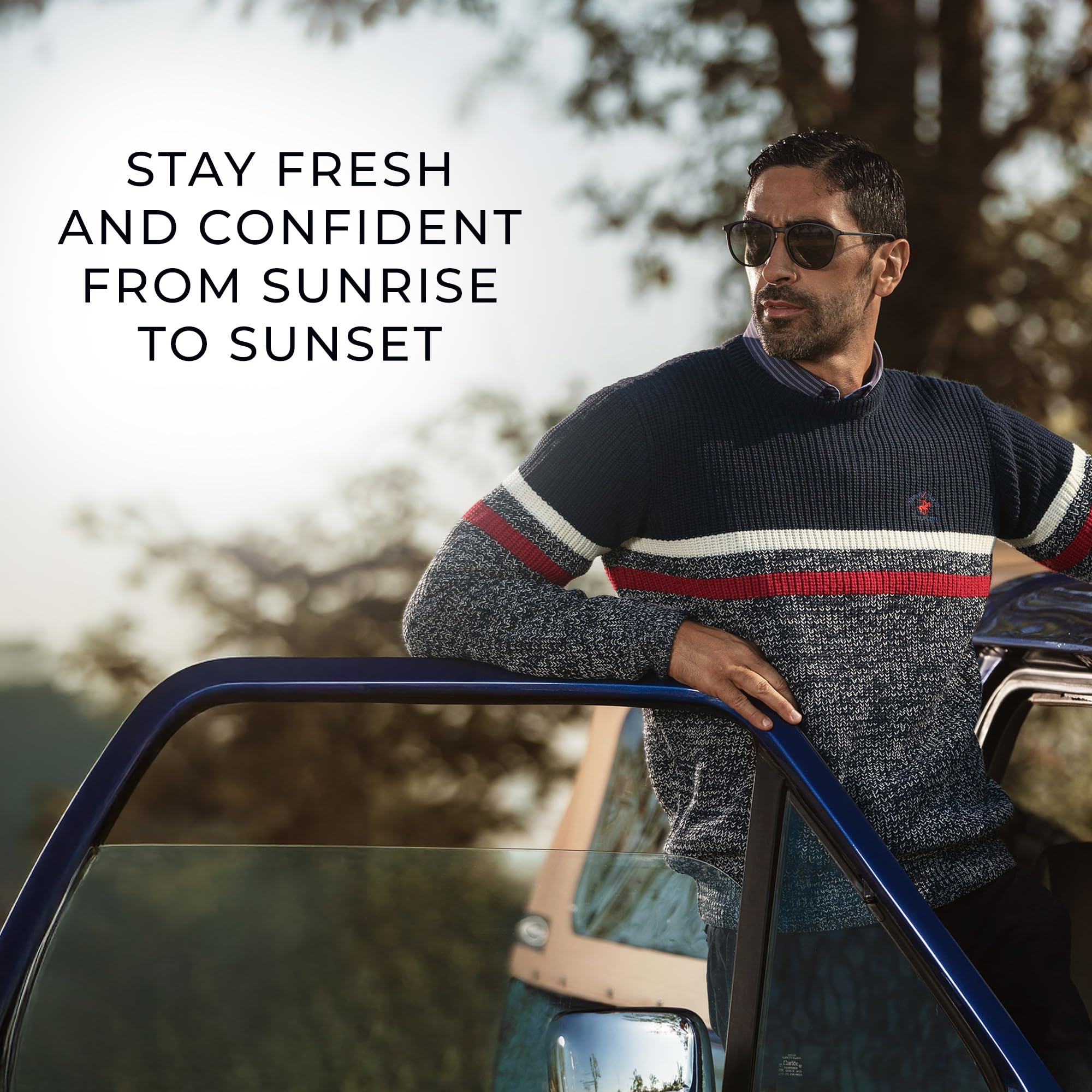 Beverly Hills Polo Club BHPC Cologne 5 Piece Gift Set for Men | Eau de Toillete, Deodorant, Shower Gel, Body Wash, Body Spray Fragrances (Blue)