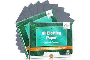 BEAUTY KATE Natural Oil Blotting Sheets for Face,26% Larger Blotting Paper for Oily Skin with Bamboo Charcoal,Makeup Friendly High-performance Oil Absorbing Wipes 200,Easy To Oil Control