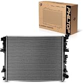 PHILTOP CU13129 Car Radiator Core Width 27-1/2 inch | Fit for 2010 Ram 2500 5.7L 2009-2017 1500 2019-2023 1500 Classic
