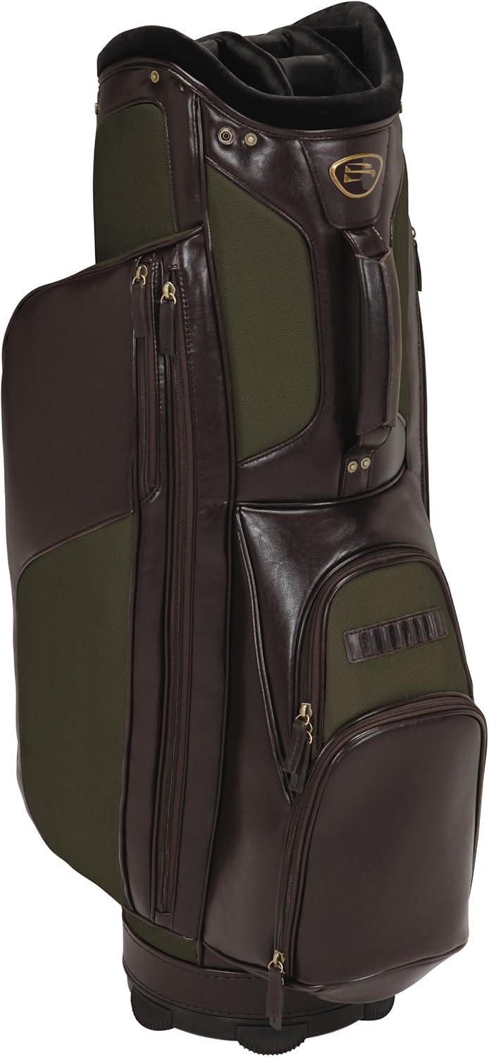 Burton Executive Cart Bag (Dark Brown/Olive) Golf Cart