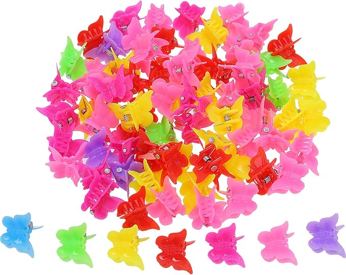 100 Piezas Clips de Pelo de Mariposa Pinza de Pelo, Colores Variados Mini Clip de de Pelo Accesorios de Pelo para Mujeres y Chicas accesorios aesthetic