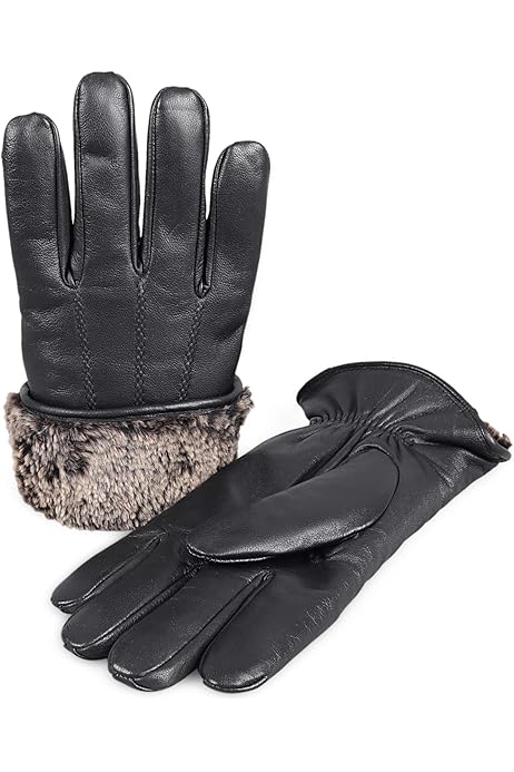 UGG Mens Contrast Sheepskin Tech Glove 