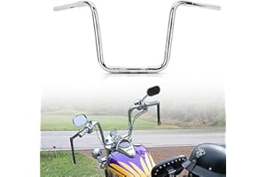 Ape Hanger Motorcycle Handlebars 1-1/4" Bar - Ohhmoto for FLST FXST XL 883 1200 Softail Slim Heritage Deluxe Deuce Dyna Super