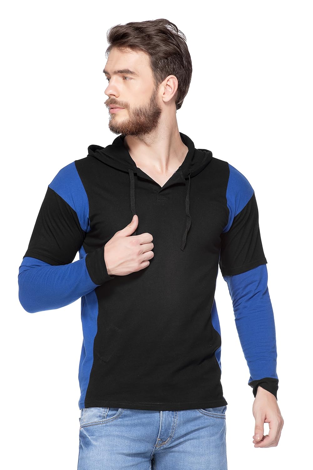 v3squared men's cotton t-shirt (dxnr_hood)