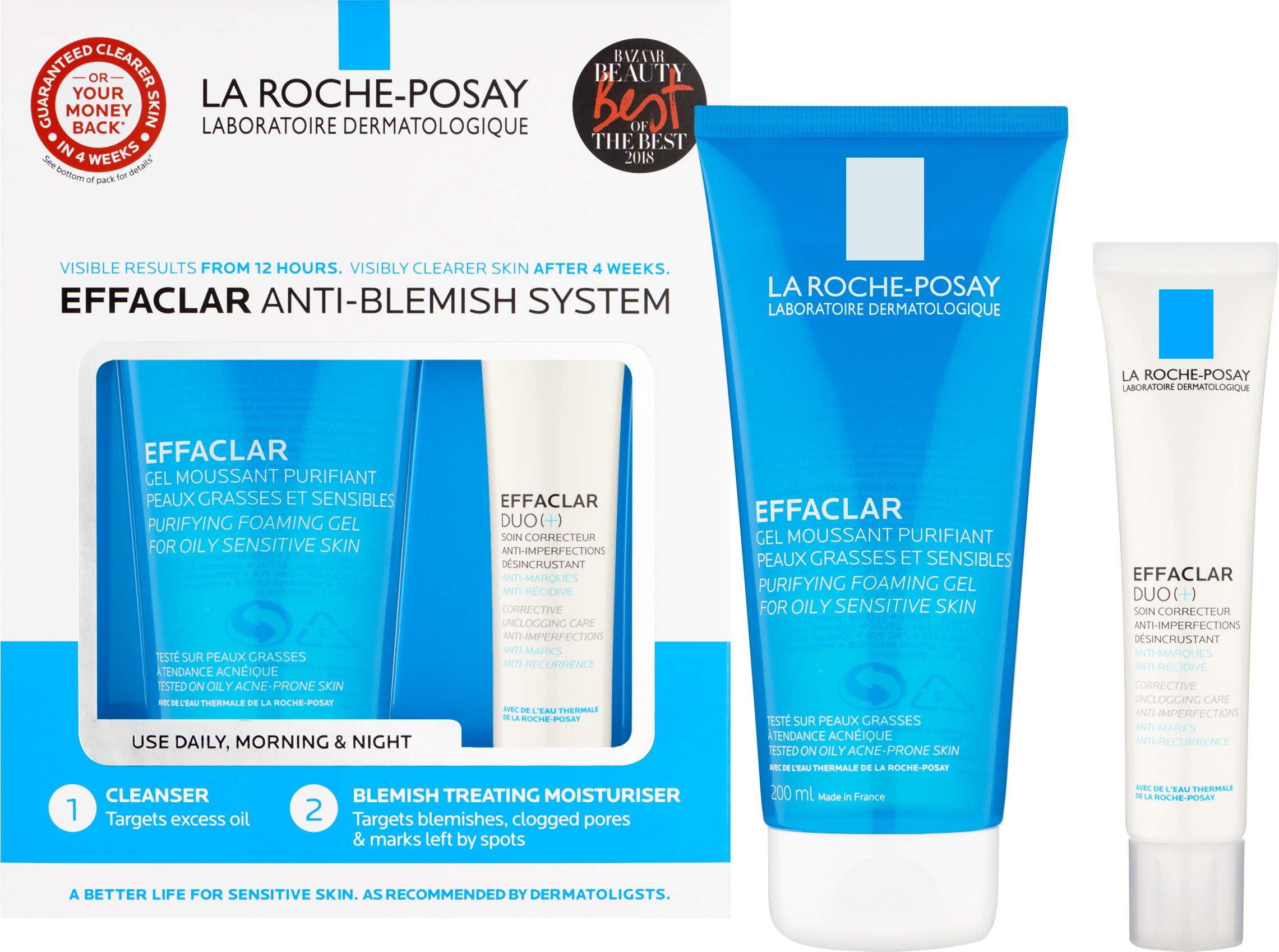 la roche posay cleanser and moisturizer