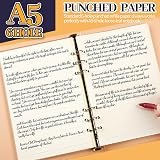 Fandamei 6 Pack A5 Refills 270 Sheets 540 Pages 8mm Ruled 6-Hole Loose Leaf view 7