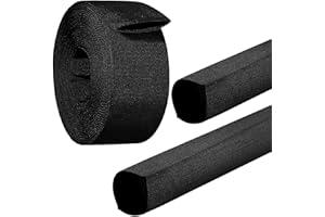 ANNBES HARDWARE 27 FT Nylon Protective Hose Sleeve 1" ID Cable Sleeve Torch Hydraulic Hose Protector Cutting Wire Hose Cover Management Wrap for Cord Tig Welding, Black