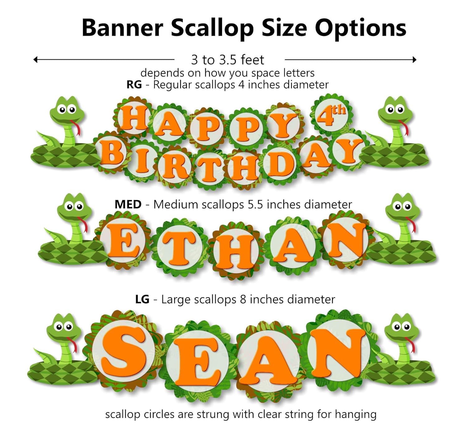 Amazon Com Personalized Reptile Snake Birthday Party Decorations