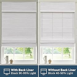 Pasoun Cordless Roman Shades for Windows, Window