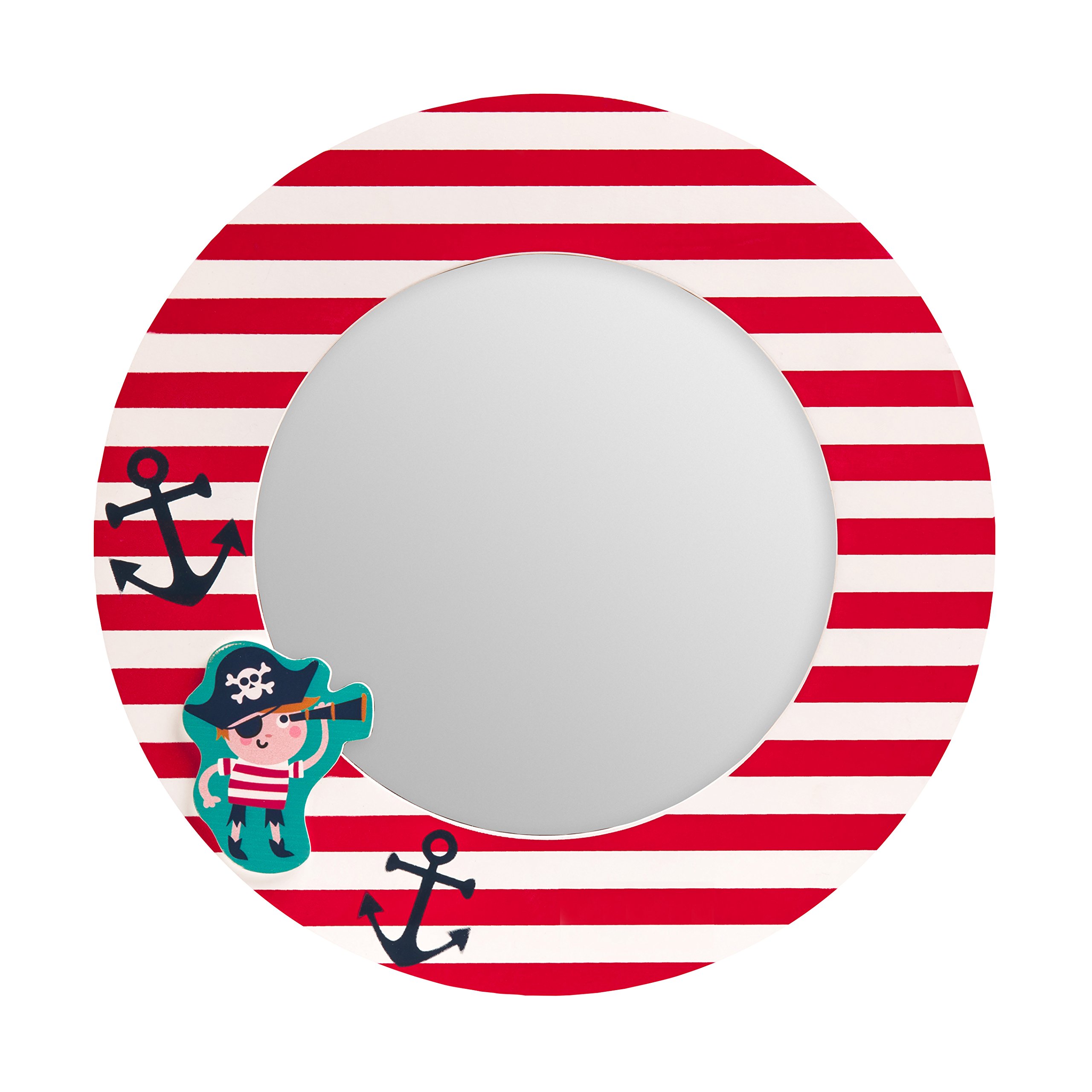 Premier Housewares Pirate Mirror, Red