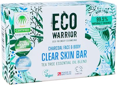 Little Soap Eco Warrior Charcoal Clear Skin Soap Bar 100g Vegan