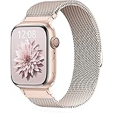 WANLISS Original Metal Milanese Loop Compatible with Apple Watch Band 38mm 40mm 41mm 42mm 44mm 45mm 49mm for Women Men, Magnetic Stainless Steel for iWatch Se Ultra Series 11 10 9 8 7 6 5 4 3 2 1