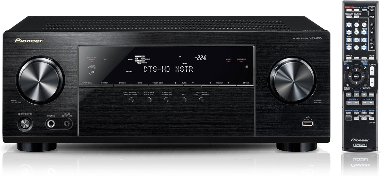 Pioneer VSX-830-K 5.2 Channel Network AV Receiver with Built-In