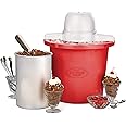 Nostalgia ICMP4RD 4-Quart Bucket Electric Ice Cream Maker, Red