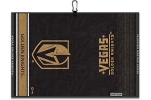 Team Effort Vegas Golden Knights Face/Club Jacquard Golf Towel 16" x 24"