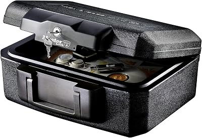 Master Lock Fireproof Safe Box 5L with Key 36.2 x 28.4 x 15.6 cm Black