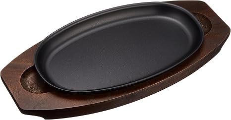 Amazon 遠藤商事 業務用 Feステーキ皿 鉄 木 日本製 Psta8 ステーキ皿 オンライン通販