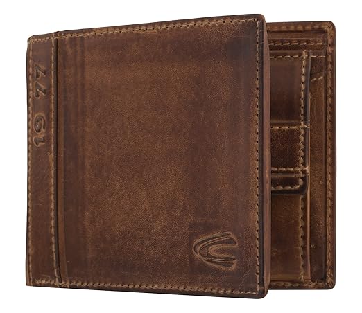 camel active Börse Quer Münzbörse, 12 cm, Braun