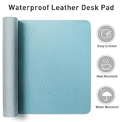 Aothia Large PU Leather Desk Pad Protector
