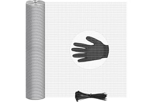 LAAPEE 48in x 100ft Hardware Cloth Hot-Dip Galvanized Welded Wire Mesh - Heavy Duty 23 Gauge Chicken Wire Fencing for Garden, Chicken Coop, Rabbit Cage, Rodent & Predator Protection