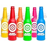 GoSports Outdoors Blast Bottles – 6 Pack – Shatterproof Bottle Shooting Targets with Rope for Firearm Target Practice, Great