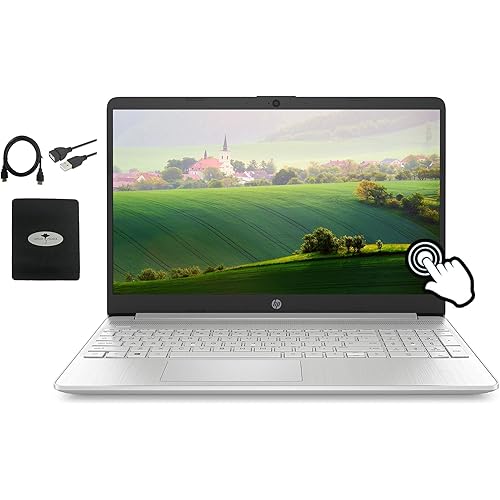 Newest HP 15.6" HD Touchscreen Laptop Computer,Intel 10th Gen Core i3-1005G1(Up to 3.4GHz, Beat i5-7200U), 16GB RAM, 256GB SSD, Intel UHD Graphics, USB-A&C, Webcam, HDMI, WiFi, w/GM Accessories