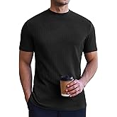 Ekouaer Men's Mock Turtleneck Short Sleeve Slim Fit Thermal Shirt