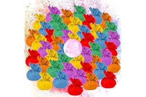 ARELUX Color Powder Balls-48 Packs Holi Powder Colors Chalk Balls,200+ Throws Each Chalk Bomb,Family Activiies Outdoor for Color Run Photography,Party Games,Friends Photoshoot,Birthday,Festival