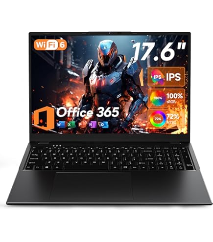 Amazon.com: jumper 17.6 Inch Laptop, 4-Core N95 CPU, 16GB DDR5 RAM