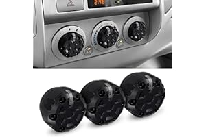 DUBBS HARDWARE 2nd Gen Tacoma Accessories AC Knob Upgrade - 2005,2006,2007,2008,2009,2010,2011,2012,2013,2014,2015 Tacoma Climate Control Dial Mods Set - 2nd Gen Tacoma Mods - for Toyota Interior Replacement Kit