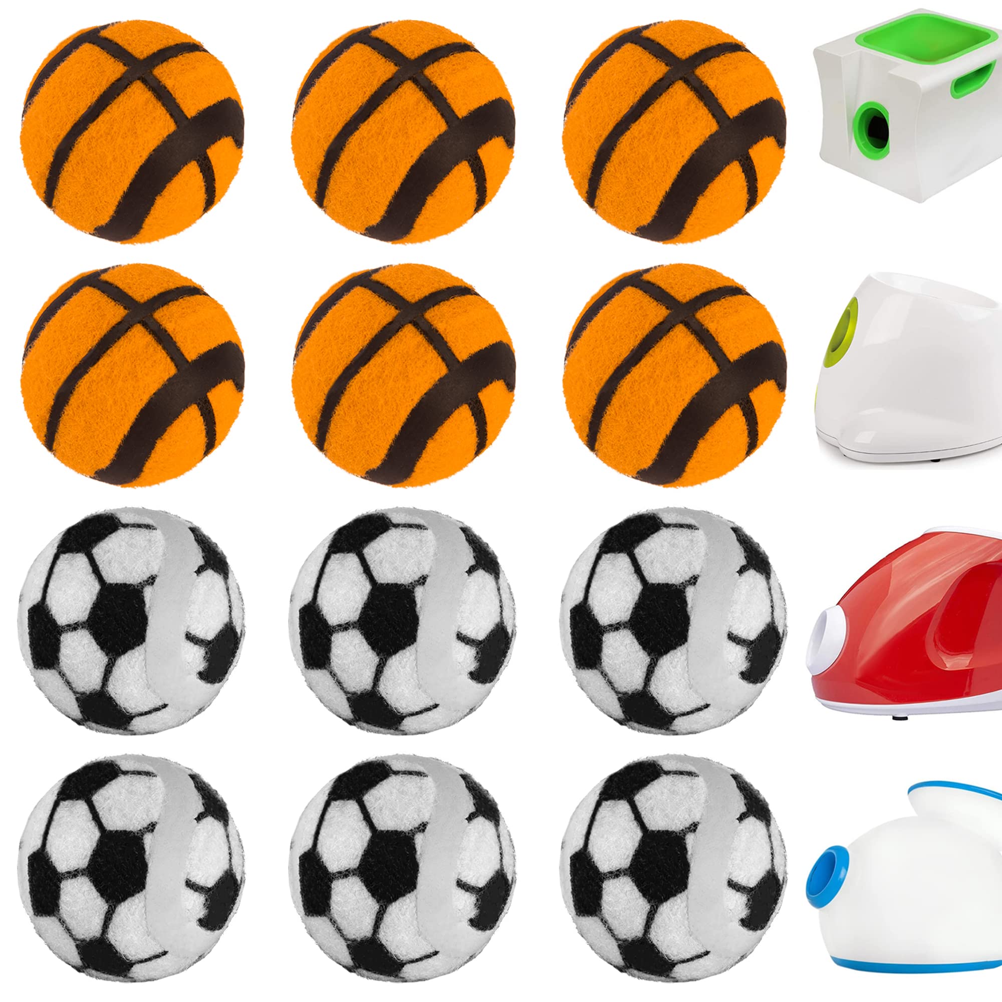 NICERINC PET X-Small Dog Tennis Balls Dog Toys Ball 1.5" Pack of 12, Fit Ball Launchers — image 1