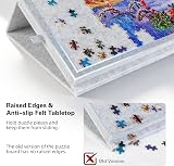 LAVIEVERT Tilting Puzzle Board 1000pc Light Gray Felt Stand Cover 5 Drawers view 5
