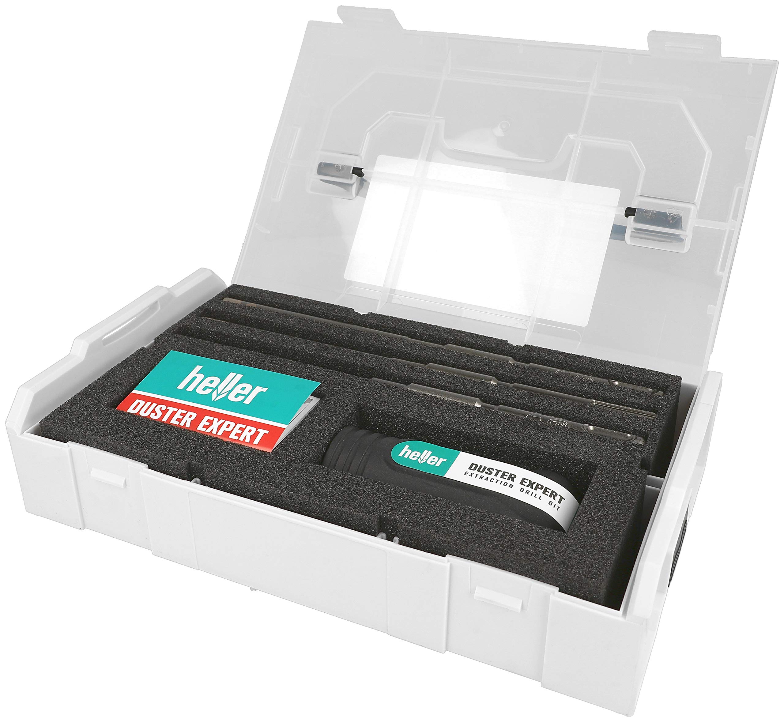 Heller Tools 1818 Duster Expert SDS-Plus, for dust-Free Drilling, Set 3-pcs. Ø 6/8/10 mm incl. Adapter