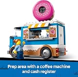 LEGO City Donut Truck Toy 60452 with 2 Minifigures Creative Building Set view 3