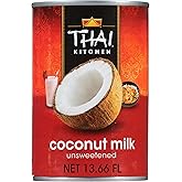 Thai Kitchen Coconut Milk, Unsweetened, Non Dairy Milk Substitute, Gluten Free, Non GMO, For Smoothies, Ice Cream, Oatmeal, C
