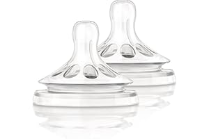 Philips AVENT BPA Free Natural Slow Flow Nipples, 2-Pack.