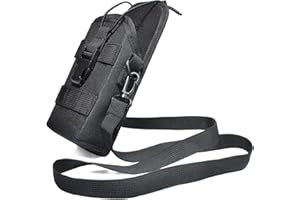 HYSHIKRA Universal Radio Molle Pouch, Heavy Duty Nylon Walke-Talkie Hostle Belt Pack MOLLE System Military for Baofeng Kenwood Yaesu Motorola Talkabout Walkie Talkie