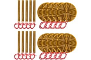 DIITAO 20PCS Film Heater Plate Adhesive Pad 12V 12W 12V 13W,PI Heating Elements Film with Cord(12V 12W+12V 13W)