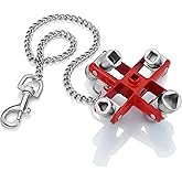 KNIPEX 00 11 06 Universal Control Cabinet Key, Red