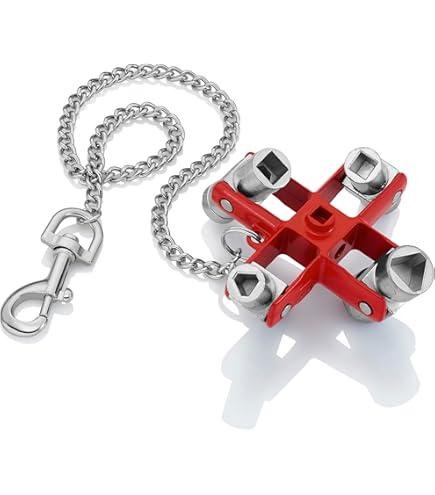 🔑 Llave Para Gabinete De Control Knipex 00 11 03 – 3 Piezas De Zinc – Herramienta Profesional Para Armarios Eléctricos